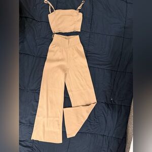 Stylish Tan Women's Jumpsuit